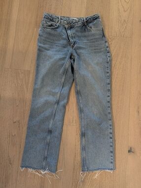 Zara Denim With Asymmetrical Fly - Size 6